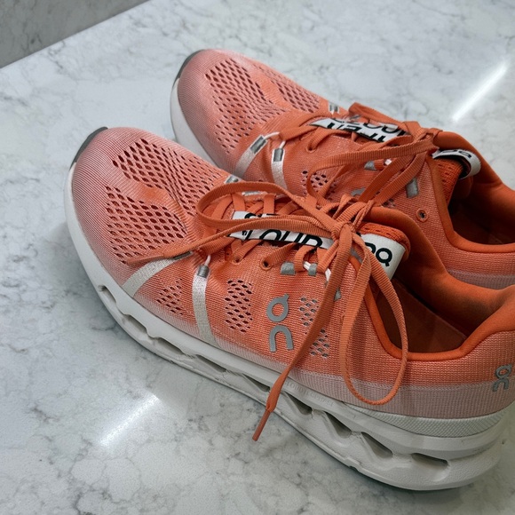 On Running Women's Coral Athletic Shoes, Size 10.5 - Picture 6 of 10